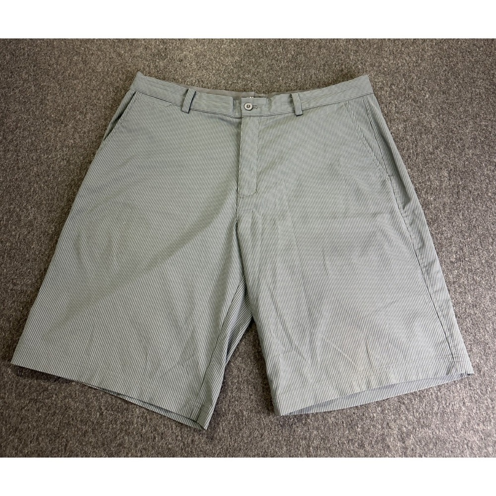 Nike Golf Dri Fit Tour Performance Shorts Mens Size 36 Gray Stripe 10.5" Inseam - Picture 2 of 13